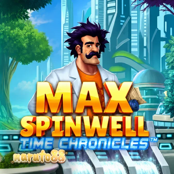 Tampilan visual slot Max Spinwell: Time Chronicles dengan tema perjalanan waktu